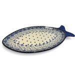 E18 Bunzlau groot Visbord 35x20cm 2158X Serveerschalen